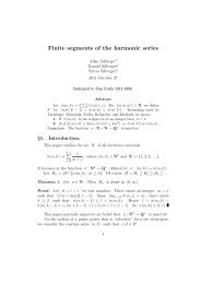 Finite segments of the harmonic series