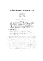 Finite segments of the harmonic series