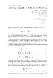 A Stirling Encounter with Harmonic Numbers - Harvey Mudd College ...