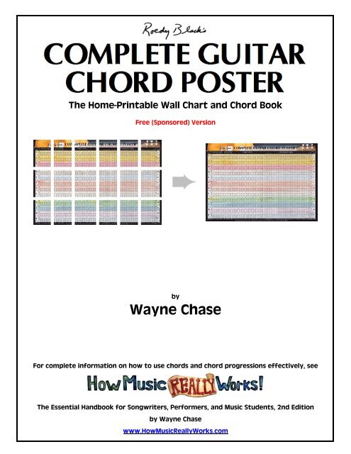 Guitar Chord Wall Chart