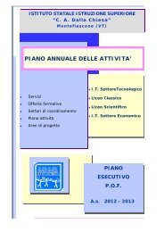 PIANO ANNUALE DELLE ATTIVITA' - ITCG CA Dalla Chiesa