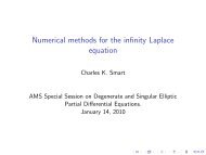 Numerical methods for the infinity Laplace equation