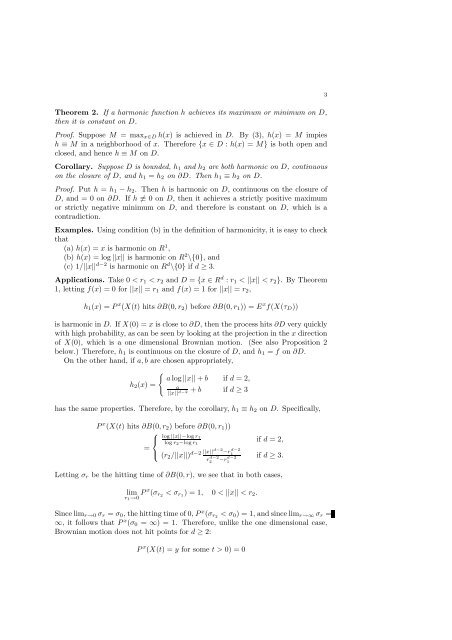 Brownian Motion and the Dirichlet Problem - UCLA Department of ...