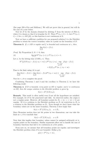 Brownian Motion and the Dirichlet Problem - UCLA Department of ...