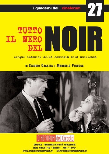 Tutto il nero del noir - Cineforum del Circolo