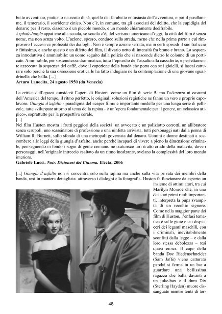 Tutto il nero del noir - Cineforum del Circolo