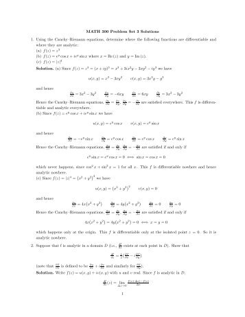 MATH 300: Solutions for Problem Set 4 Question 5.6.1 ... - pacific