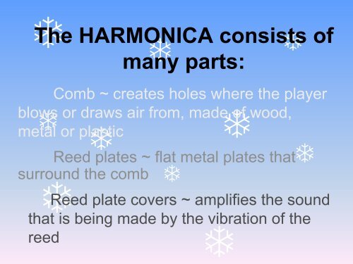 The Harmonics of a Harmonica