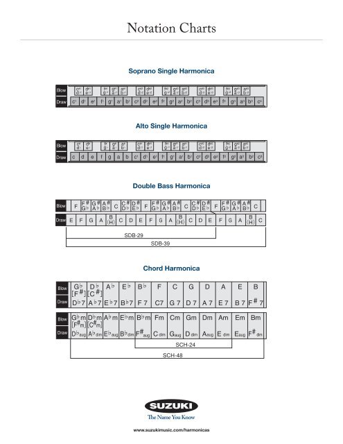 Notation Charts - Suzuki