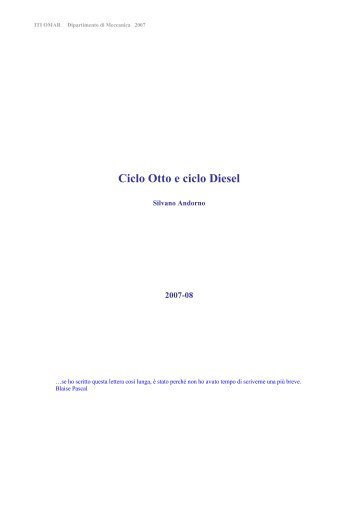 Ciclo Otto e ciclo Diesel - valentini web