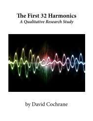 Free Online Book: The First 32 Harmonics - Cosmic Patterns Software