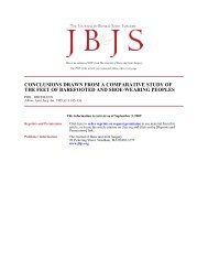 Conclusions Drawn From A Comparative Study Of The ... - BSMPG