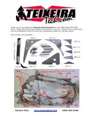 Honda TRX 450R Gusset Kit - Teixeira Tech