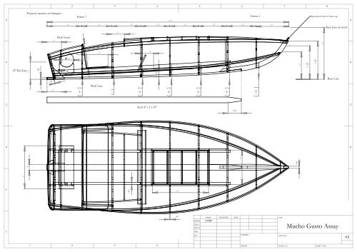 Mucho Gusto Assay Classic Wooden Boat Plans