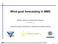 Wind gust forecasting in MM5 - MMM