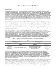 Common Chemical Sense in Food Flavor Chemesthesis - People