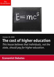 download this debate as a PDF - The Economist