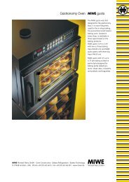 MIWE gusto Gastronomy Oven - Cinch Bakery Equipment