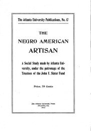 The Negro American Artisan