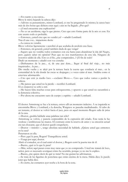 Diez Negritos De Agatha Christie 5 Diez negritos se fueron a cenar ...