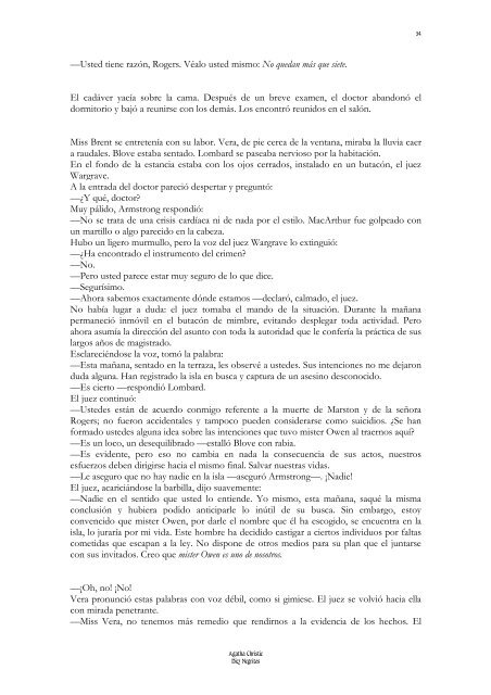 Diez Negritos De Agatha Christie 5 Diez negritos se fueron a cenar ...