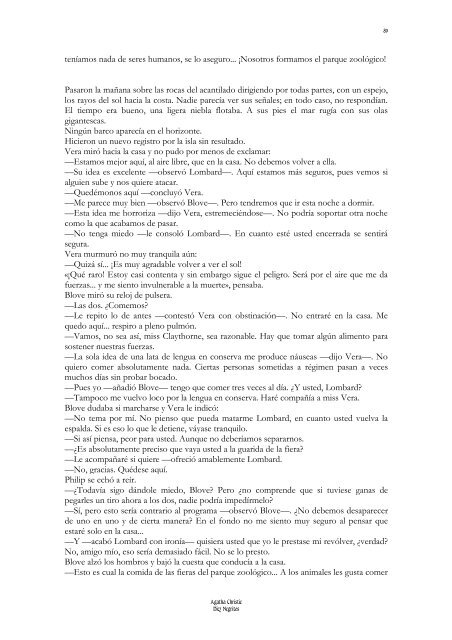 Diez Negritos De Agatha Christie 5 Diez negritos se fueron a cenar ...