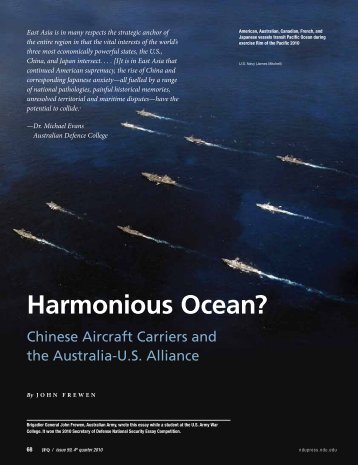 Harmonious Ocean? - National Defense University