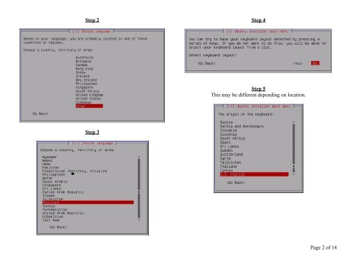 Installing Ubuntu Linux Gutsy Gibbon - Server Version 7.10