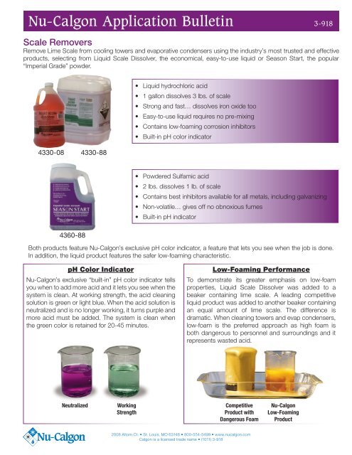 Scale Remover - Nu-Calgon