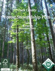 Forest stewardship plan - Clark County