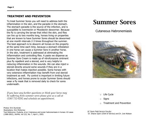 "Summer Sores?" (pdf)