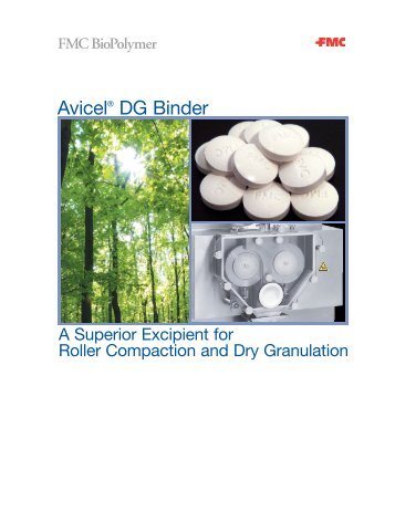 Avicel DG Binder - FMC BioPolymer