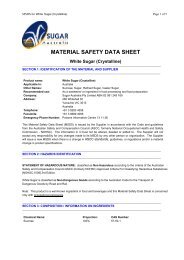 MATERIAL SAFETY DATA SHEET