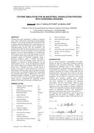 CFD-PBE Simulation for an Industrial Granulation Process with ...