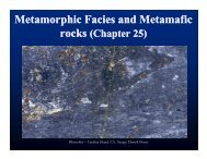 Metamorphic Facies and Metamafic