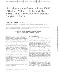 Ultrahigh-temperature Metamorphism - Journal of Petrology