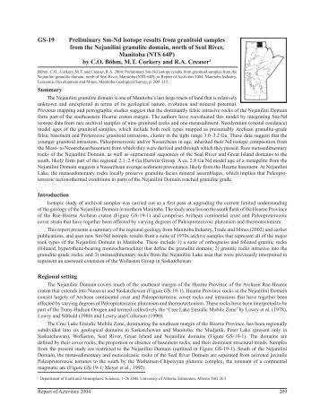 Preliminary Sm-Nd isotope results from granitoid samples from the ...