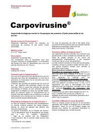 Carpovirusine® - Stähler SA