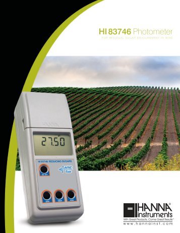 HI 83746 Photometer - HANNA instruments