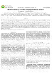 Optimization of the extraction of polyphenols from grape seed meal ...