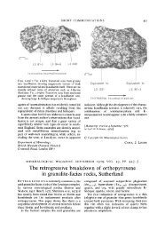 The retrogressive breakdown of orthopyroxene in granulite-facies ...