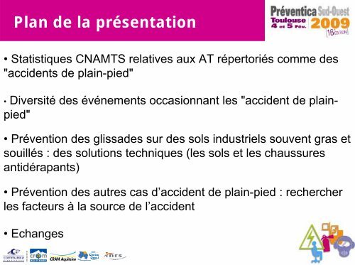 Les accidents de plain-pied - Actualités CARSAT Centre Ouest