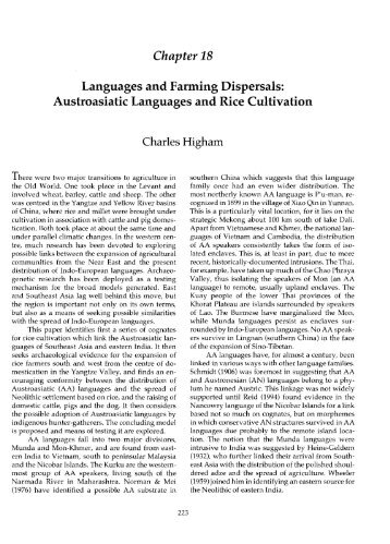 Chapter 18 Languages and Farming Dispersals: Austroasiatic ...