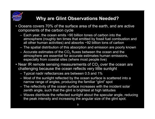Glint /Nadir Observation Strategy