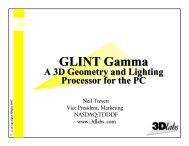 GLINT Gamma GLINT Gamma - Hot Chips