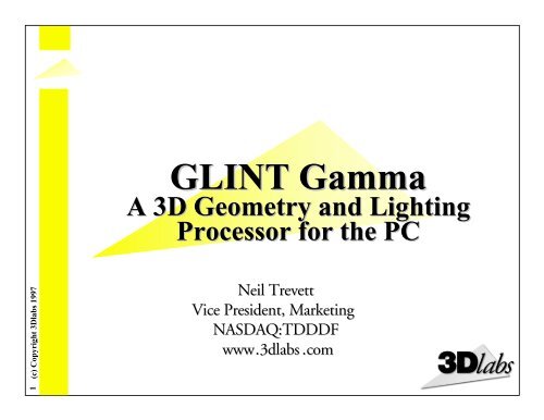 3DLABS GAMMA COPROCESSOR DRIVERS 3DLABS GAMMA COPROCESSOR DRIVERS WINDOWS