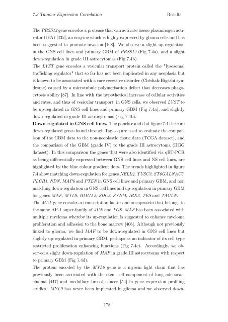 Transcriptional Characterization of Glioma Neural Stem Cells Diva ...