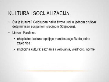 kultura i socijalizacija 1