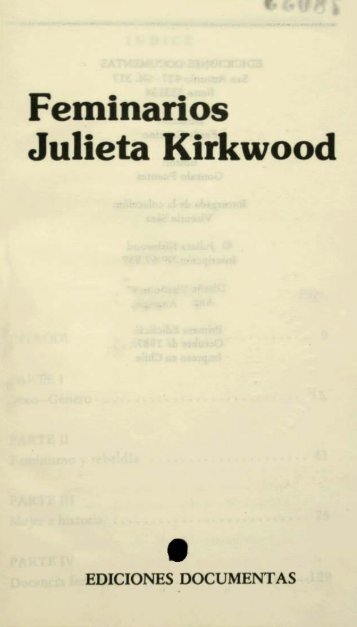 Feminarios Julieta Kirkwood - Memoria Chilena