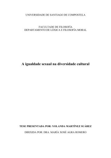 A igualdade sexual na diversidade cultural - Repositorio ...